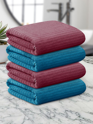 Story@home Microfiber 500 GSM Hand Towel Set(Pack of 4)