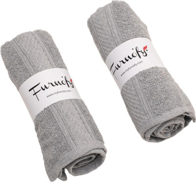 Furnofy Cotton 450 GSM Hand Towel Set(Pack of 2)