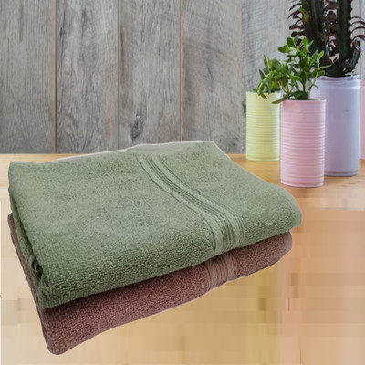 Flipkart SmartBuy Cotton 500 GSM Bath Towel(Pack of 2)