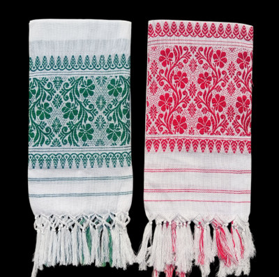 ASSAM LOOM Polycotton 280 GSM Bath, Face, Hair, Hand, Sport Gamcha Set(Pack of 2)