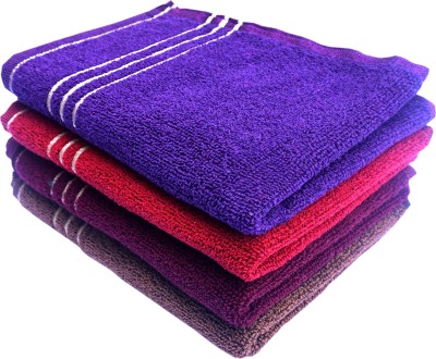 Space Fly Cotton 450 GSM Hand Towel Set(Pack of 4)