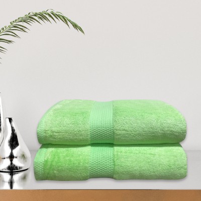 shizen Cotton, Bamboo 600 GSM Bath Towel Set(Pack of 2)
