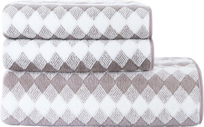 DECORHUB Microfiber 400 GSM Bath, Beach, Face, Hair Towel(Pack of 2)