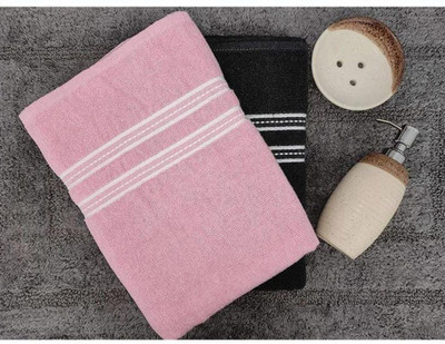 SJK Cotton 580 GSM Bath Towel(Pack of 2)