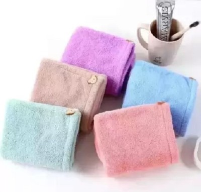 Suprix Cotton, Microfiber 400 GSM Hair, Beach, Bath, Sport Towel(Pack of 5)