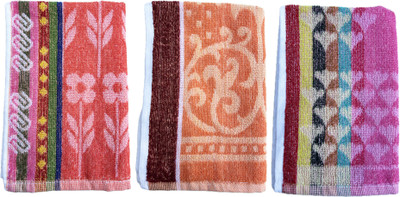 Gopika Terry Cotton 450 GSM Face Towel Set(Pack of 3)