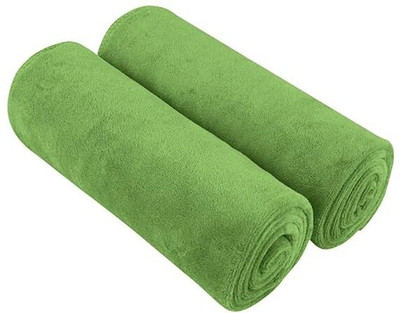 MAXOSHINE Microfiber 350 GSM Face, Hand, Sport Towel Set(Pack of 2)