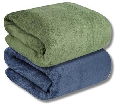 MAXOSHINE Microfiber 350 GSM Bath Towel Set(Pack of 2)