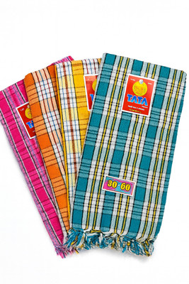 SMS BHL Cotton 195 GSM Bath, Face, Hand, Sport, Beach, Hair Towel Set(Pack of 4)