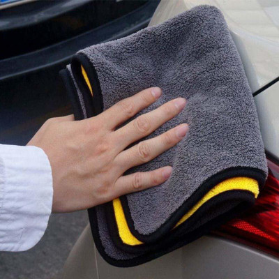 RadhaTex Pack of 3 Heavy Double Sided Microfiber Cloth for Cleaning MCt40x3.29 Sponge Wipe(Regular)