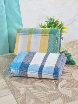 Fabinaliv Cotton 225 GSM Bath Towel Set(Pack of 2)