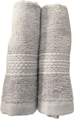 Urban Magic Cotton 450 GSM Face Towel(Pack of 2, Grey)