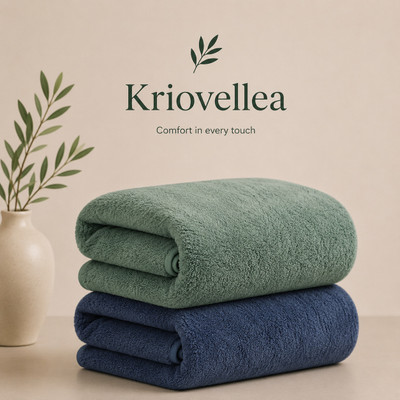 KRIOVELLEA Microfiber 500 GSM Bath, Sport, Beach Towel(Pack of 2)