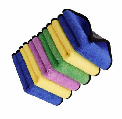 WebDealz Heavy Double Sided Microfiber Cloth for Cleaning MCT30x6.41 Sponge Wipe(Regular, Pack of 6)