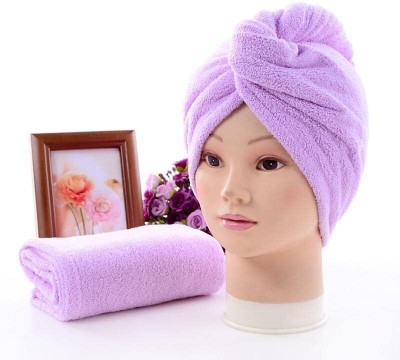 4tens Cotton 500 GSM Hair Towel Set(Pack of 2)