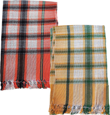 sairithanya enterprises Cotton 600 GSM Bath, Beach, Face, Hair Towel Set(Pack of 2)