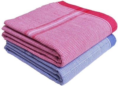 Mk weaves Cotton 356 GSM Bath, Hair, Beach, Face, Hand, Sport Towel Set(Pack of 2)