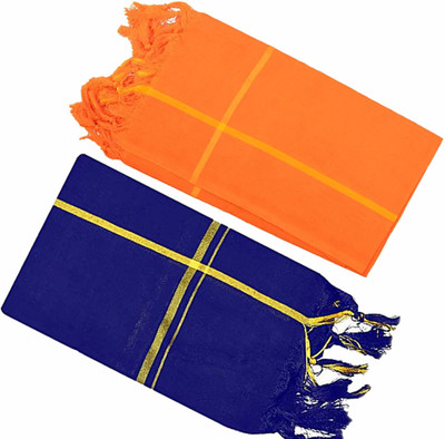 SK NAREN Cotton 150 GSM Bath, Face, Hand, Hair Gamcha(Pack of 2)