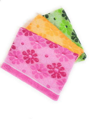 V.R.ENTERPRISES Terry Cotton 400 GSM Hand Towel(Pack of 3)