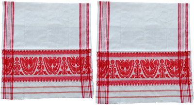 ASSAM GAMCHA Polycotton, Cotton 101 GSM Bath, Face, Hand, Sport Gamcha(Pack of 2)