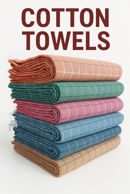 jayasrinivasa Cotton 500 GSM Bath Towel Set(Pack of 6)