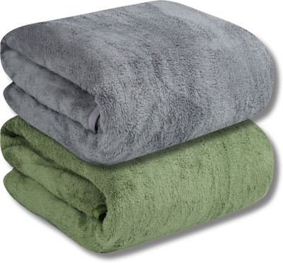 Fezora Microfiber 500 GSM Bath Towel(Pack of 2)