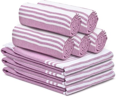 The Better Home Cotton 200 GSM Bath Towel Set(Pack of 8)