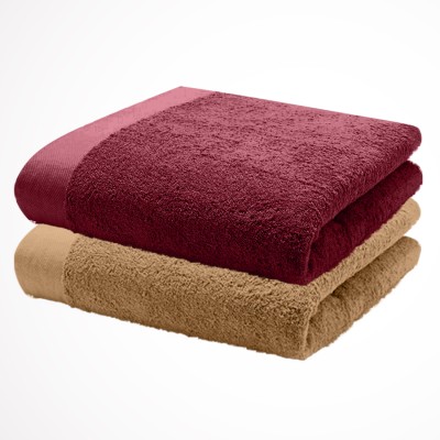 Home Plus Studios Cotton 650 GSM Bath Towel Set(Pack of 2)