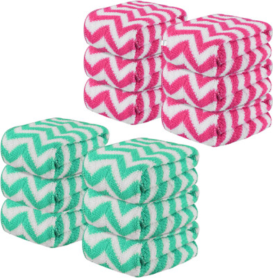 HOMESTIC by Kuber Industries Microfiber 250 GSM Face Towel(Pack of 12)