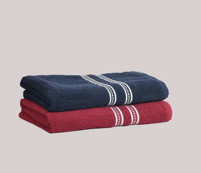 Jagdambe Cotton 400 GSM Bath Towel Set(Pack of 2)