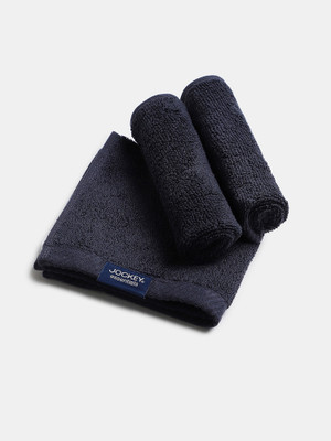 JOCKEY Cotton 500 GSM Face Towel(Pack of 3, Navy)