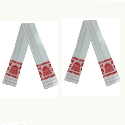 ASSAM GAMCHA Polycotton, Cotton 90 GSM Bath, Face, Hand, Sport Gamcha(Pack of 2)