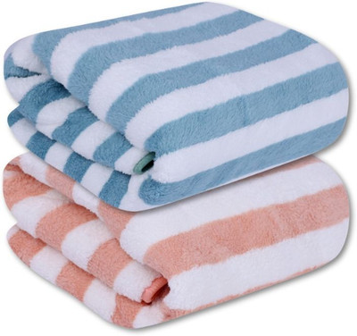 WebDealz Microfiber 400 GSM Bath, Beach, Hair, Sport Towel(Pack of 2)