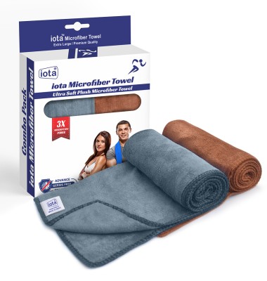 IOTA Microfiber 450 GSM Sport, Hand, Face Towel Set(Pack of 2)