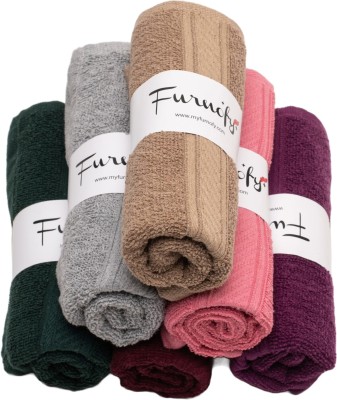 Furnofy Cotton 450 GSM Hand Towel Set(Pack of 6)