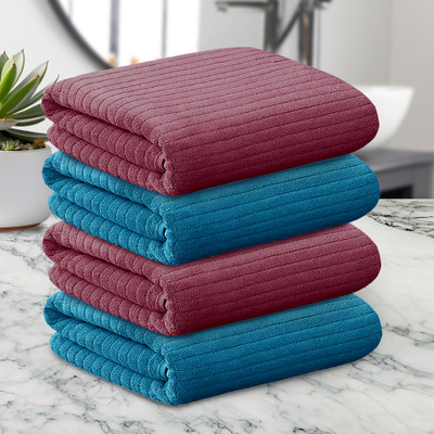 Story@home Microfiber 400 GSM Hand Towel Set(Pack of 4)