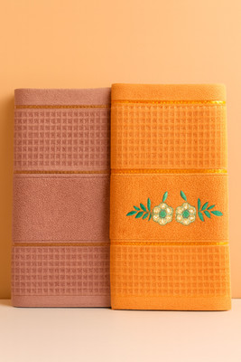 Friendora Terry Cotton 400 GSM Bath, Face, Hair, Hand, Beach, Sport Towel Set(Pack of 2)