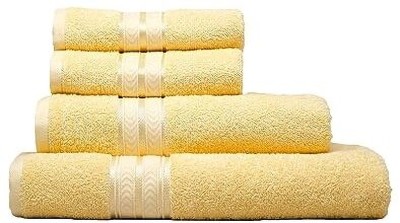 TRIDENT Terry Cotton 180 GSM Bath Towel Set(Pack of 4)