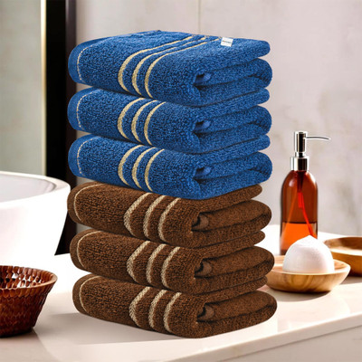 HOMESTIC by Kuber Industries Cotton 350 GSM Face Towel Set(Pack of 6)