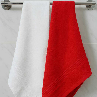 Harshita Cotton 692 GSM Hair, Face, Hand, Sport Towel(Pack of 2)