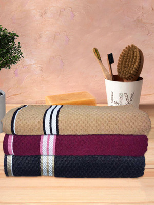 athom TRENDZ Cotton 400 GSM Bath Towel Set(Pack of 3)