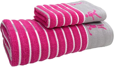 STAMIO Cotton 450 GSM Bath, Sport, Hand Towel Set(Pack of 2)