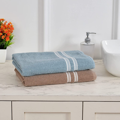 Ojalika Fashion Terry Cotton, Polycotton 450 GSM Bath, Beach, Sport Towel Set(Pack of 2)