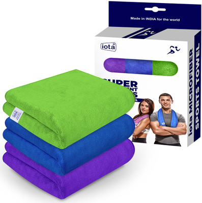 IOTA Microfiber 450 GSM Face, Sport, Hand Towel Set(Pack of 3)