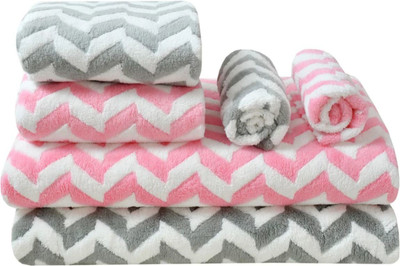 GBL COLLECTION Microfiber 400 GSM Bath, Hand, Face Towel Set(Pack of 6)