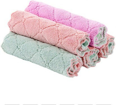 Connectwide Microfiber 400 GSM Hand Towel Set(Pack of 5)