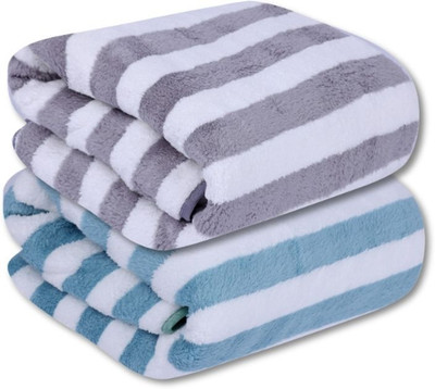 WebDealz Cotton 400 GSM Bath, Beach, Hair, Sport Towel(Pack of 2)