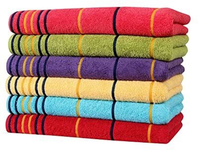 AkiN Cotton 550 GSM Hand Towel Set(Pack of 12)