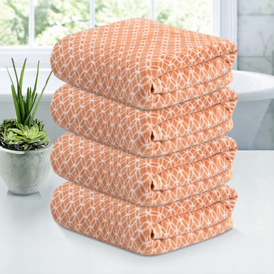 HOMESTIC Microfiber 280 GSM Bath Towel(Pack of 4)