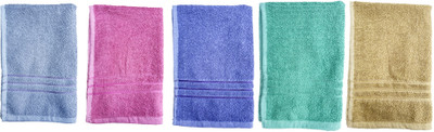Gopika Terry Cotton 450 GSM Face Towel Set(Pack of 5)